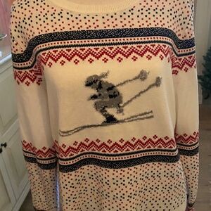 Classic SkiThemed Sweater by Talbots